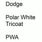 Preview: Dodge, Polar White Tricoat, PWA.